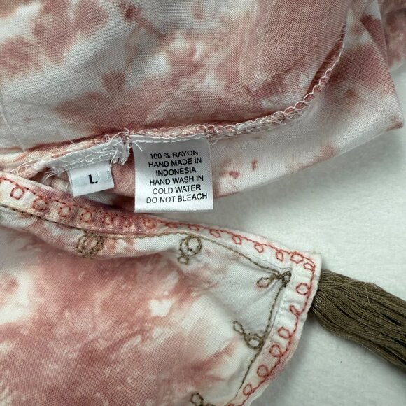 LARGE Skemo Marrakech Blush Boho Tie Dye Maxi Kaftan Dress Jaiper Harem Pant Set - Picture 12 of 12
